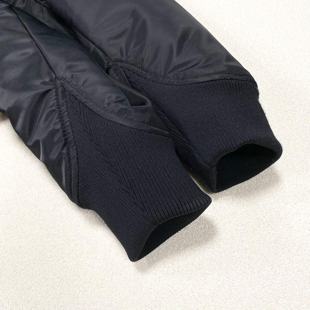 極美品✨ユニクロ+J ハイブリッドダウン オーバーサイズ MA-1 ブラック L