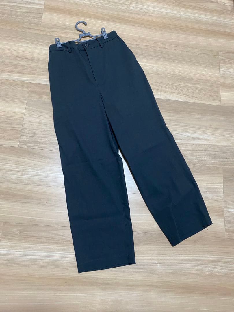 [極美品]Cornier コルニエ ワイドパンツ チャコール サイズS 洗濯可能