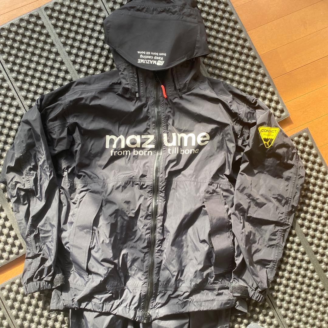 mazume フィッシングレインスーツ(上下セット) ブラック