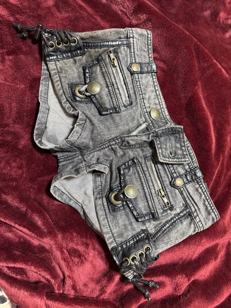 d.i.a[正規品]ファー付きグレーショートパンツ