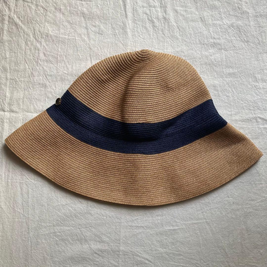 【新品タグ付】UNITED ARROWS ペーパーハット ネイビー UV 40%