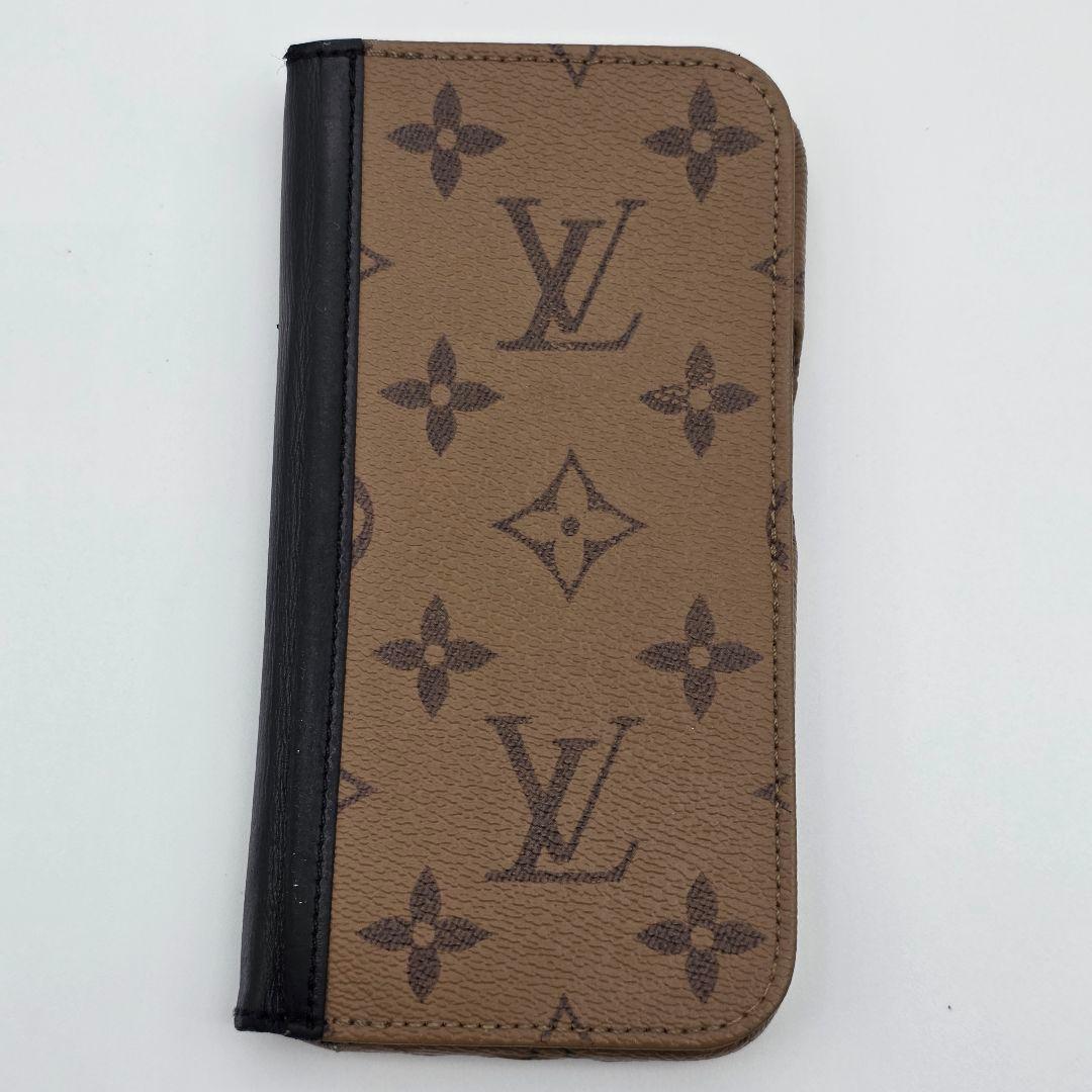 ルイヴィトン iphone15pro 手帳ケース フィリオ モノグラムリバース