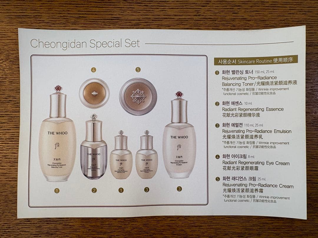 トライアルセット・サンプル THE WHOO Cheongidan Rejuvenating Set