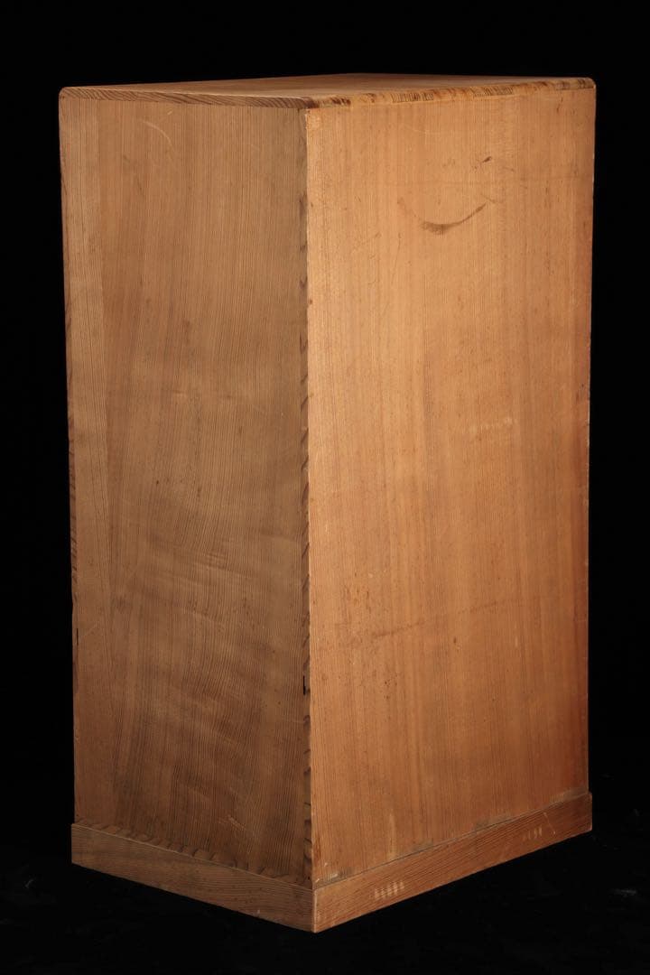 木製器局 茶棚 茶箱 文箱 書画箱 竹図牡丹図 陶製獅子取手 美術工芸品 骨董品