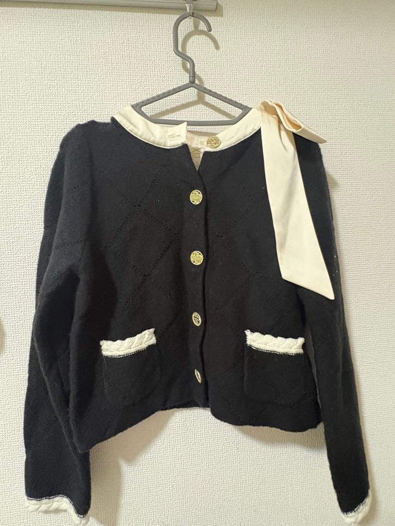 〈MARIEBELLEコラボ〉Ribbon Knit Jacket