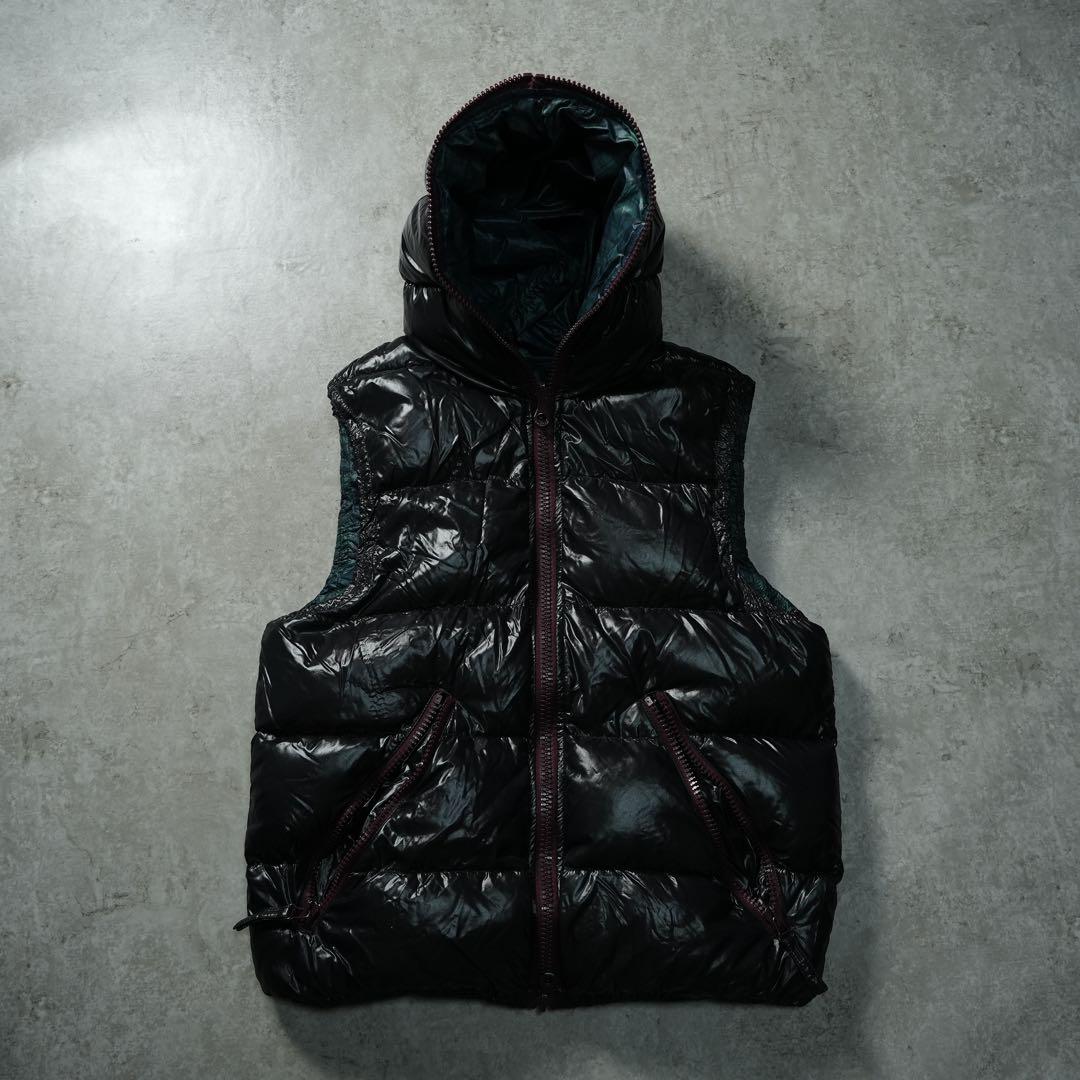 y2k DUVETICA ダウンベスト リバーシブル ブラックウォッチ グランジ