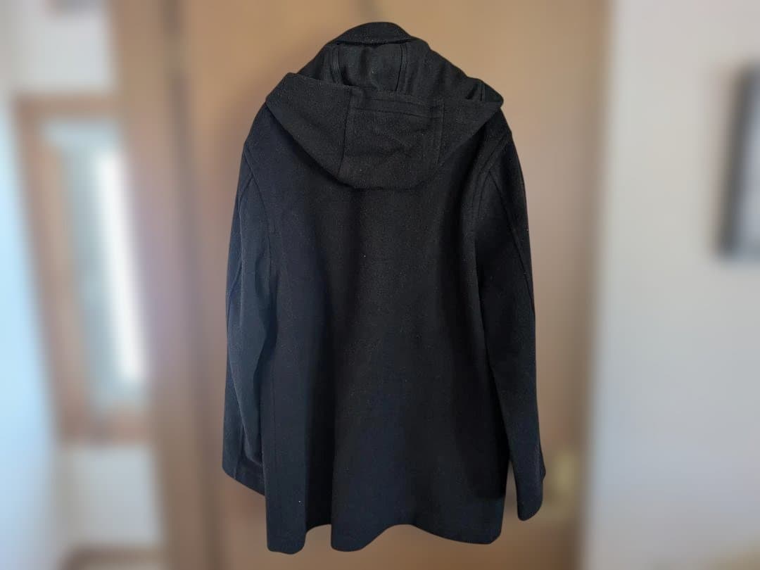 Polo by Ralph Lauren フーデッドコート 黒 鹿角釦 L 美品