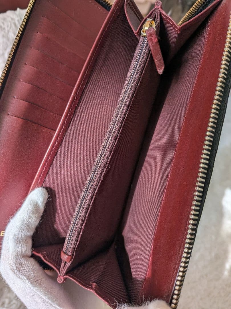 希少❀シャネル レザー 長財布　オーガナイザ　キャビアスキン　マトラッセ　黒