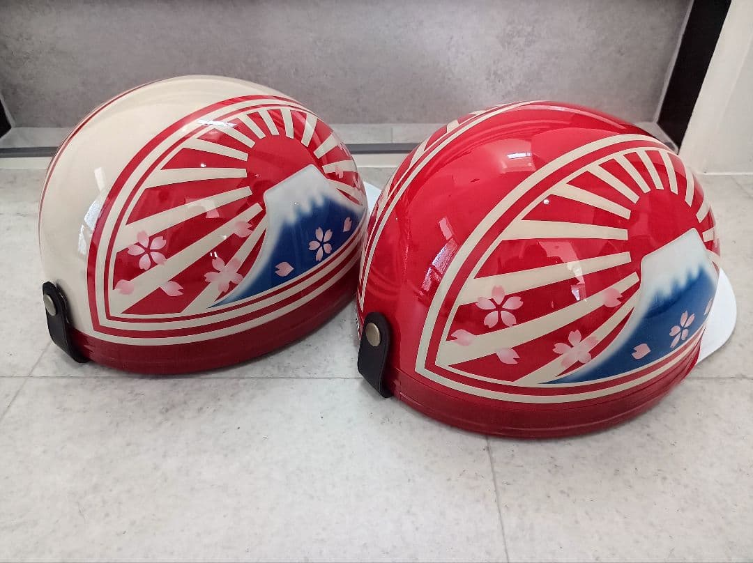 カスタムコルク半　アイボリー✘赤　桜花　セット