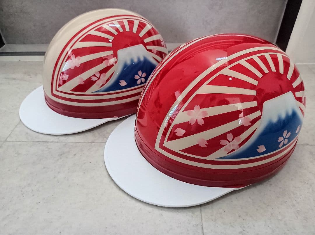 カスタムコルク半　アイボリー✘赤　桜花　セット