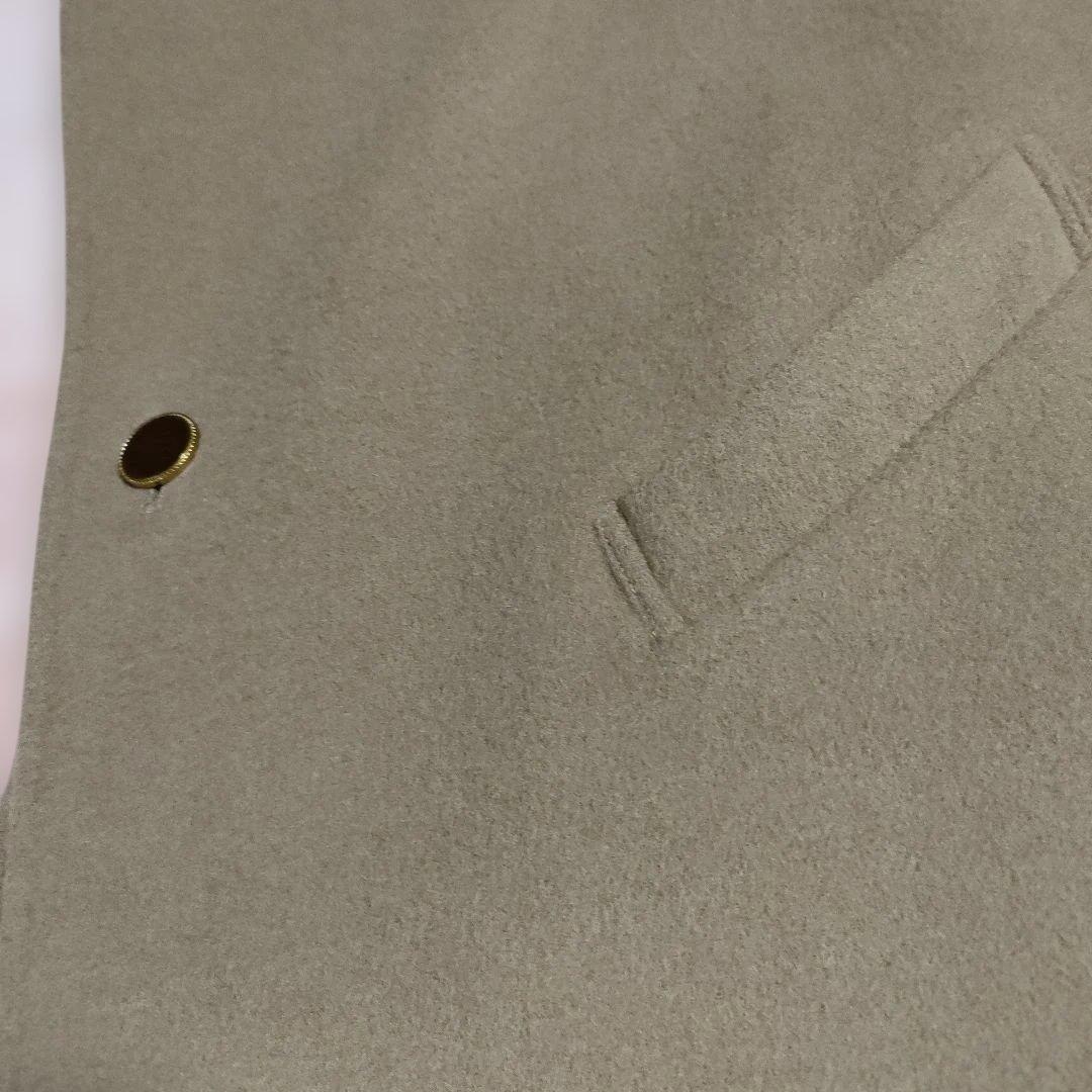 美品　ルーニィ ケープコート 金ボタン フード キャメル