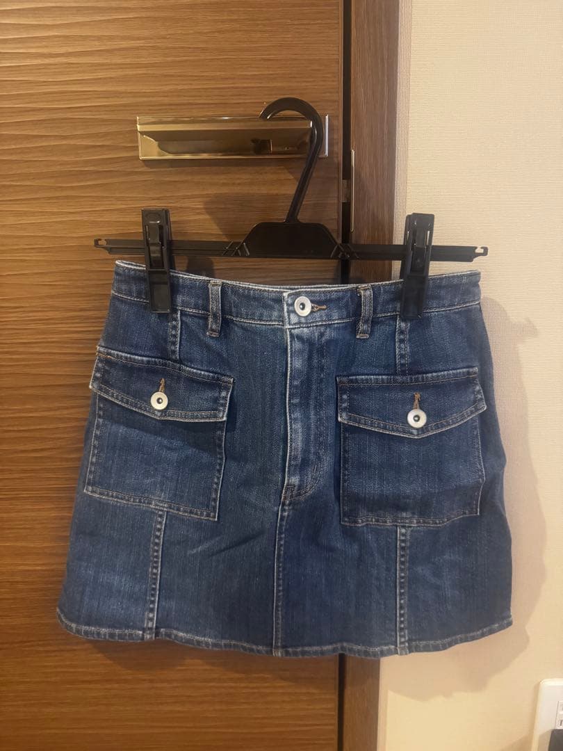 美品♡sheller デニムタイトスカート ポケット付き