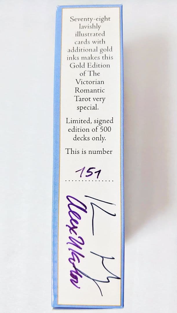 数量限定 ヴィクトリアン・ロマンティック・タロット ゴールドエディション