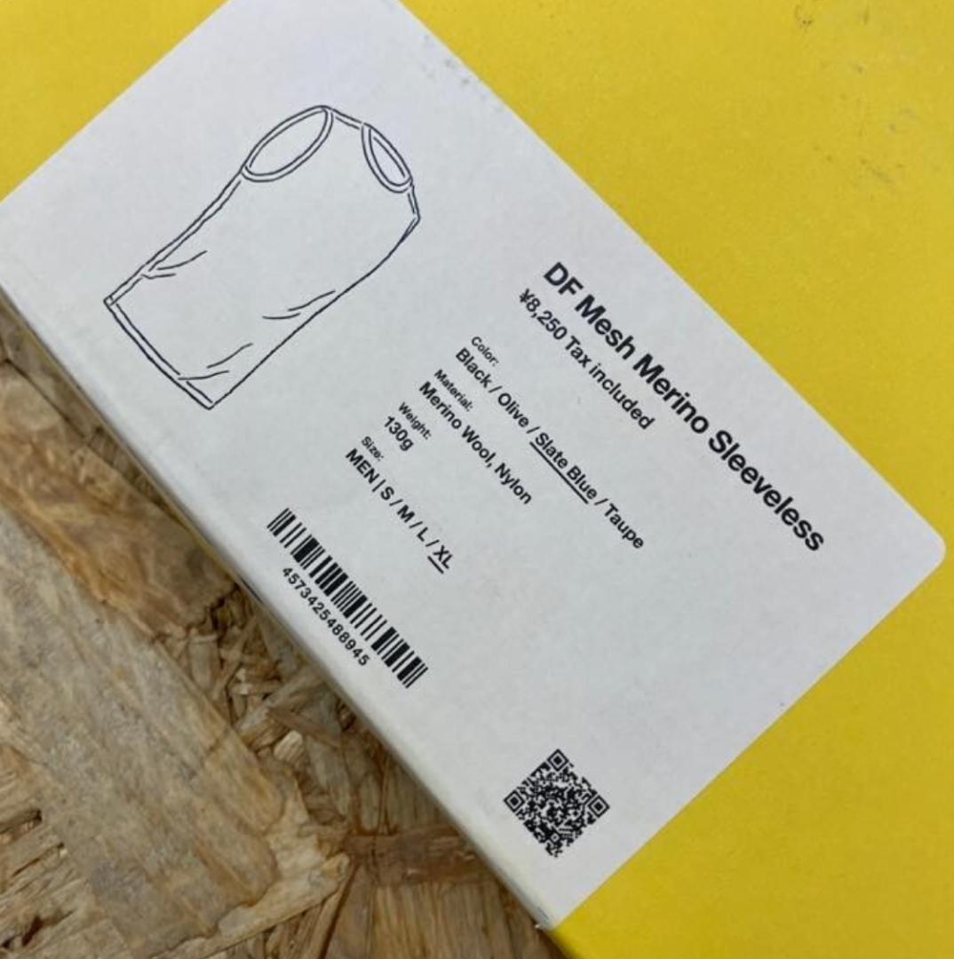 山と道 DF メッシュ メリノ スリーブレス XL