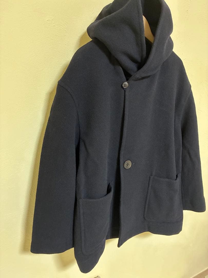 ORCIVAL ライトモッサフードコート サイズ2 フード付きネイビーコート