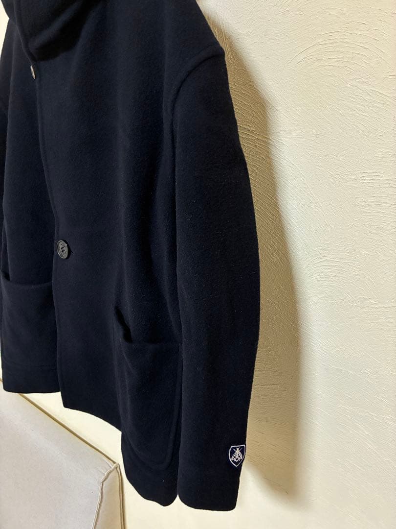 ORCIVAL ライトモッサフードコート サイズ2 フード付きネイビーコート