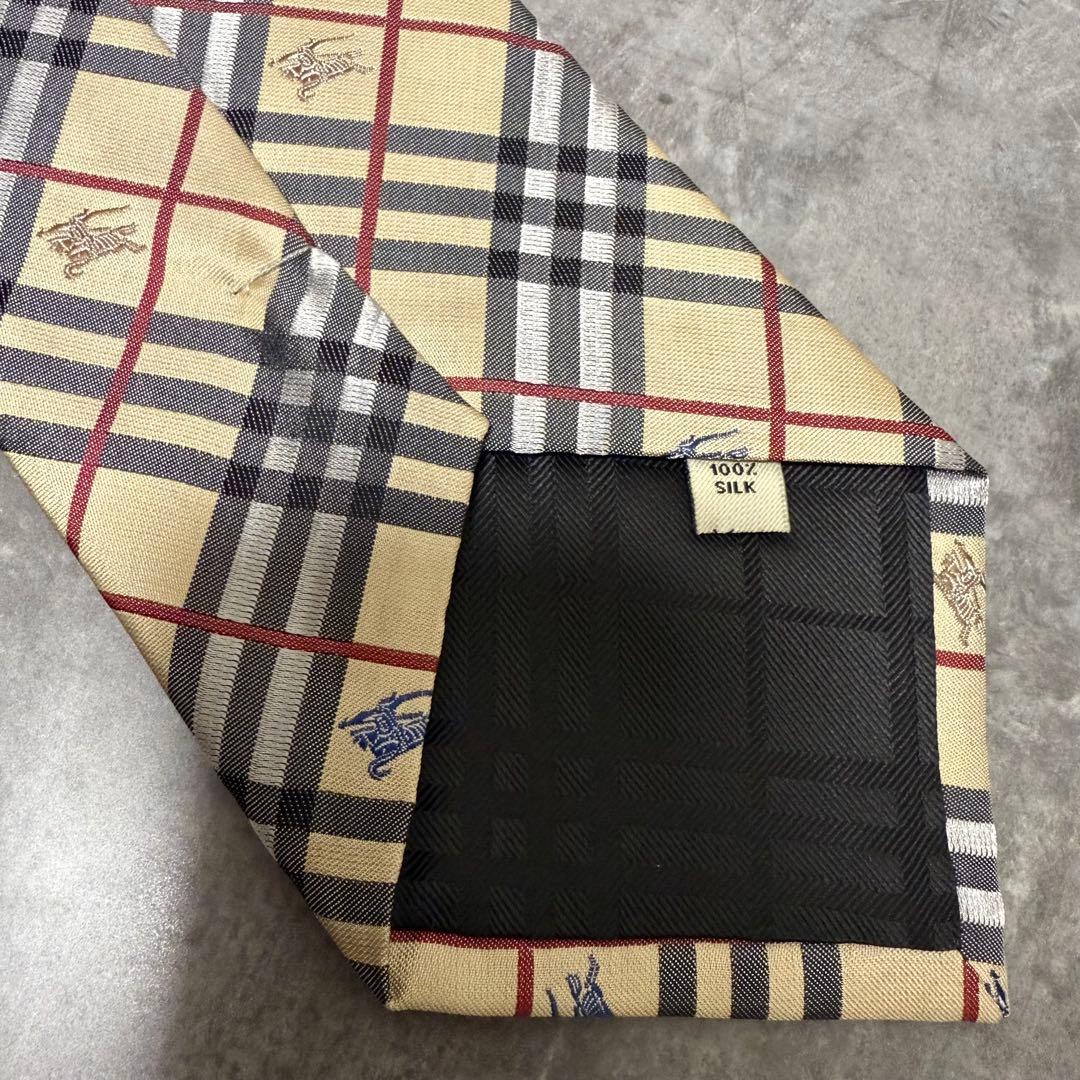 【✨極美品✨】BURBERRY バーバリー ネクタイ ノバチェック ホースロゴ