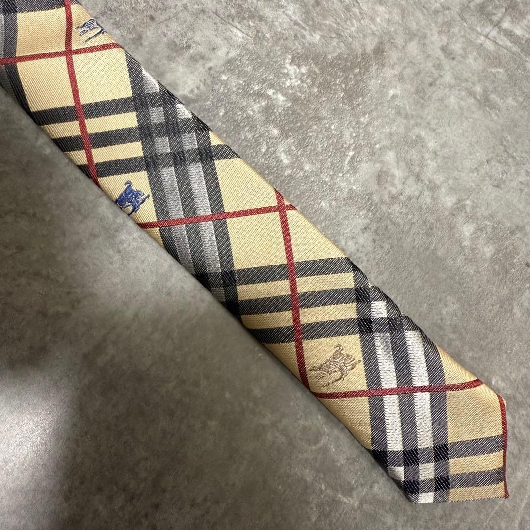 【✨極美品✨】BURBERRY バーバリー ネクタイ ノバチェック ホースロゴ