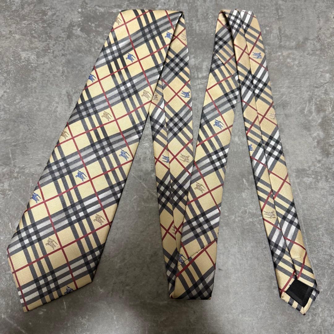 【✨極美品✨】BURBERRY バーバリー ネクタイ ノバチェック ホースロゴ