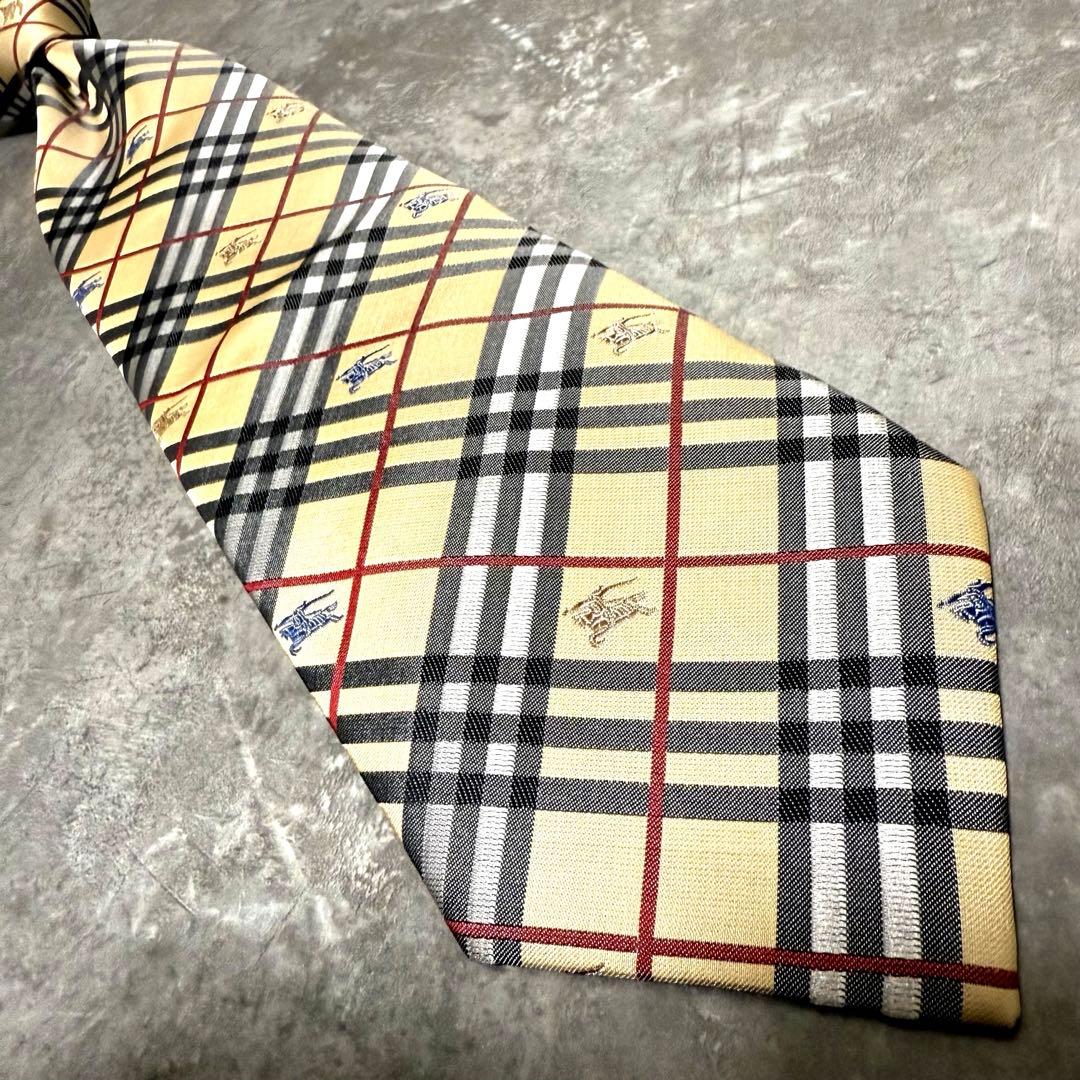 【✨極美品✨】BURBERRY バーバリー ネクタイ ノバチェック ホースロゴ