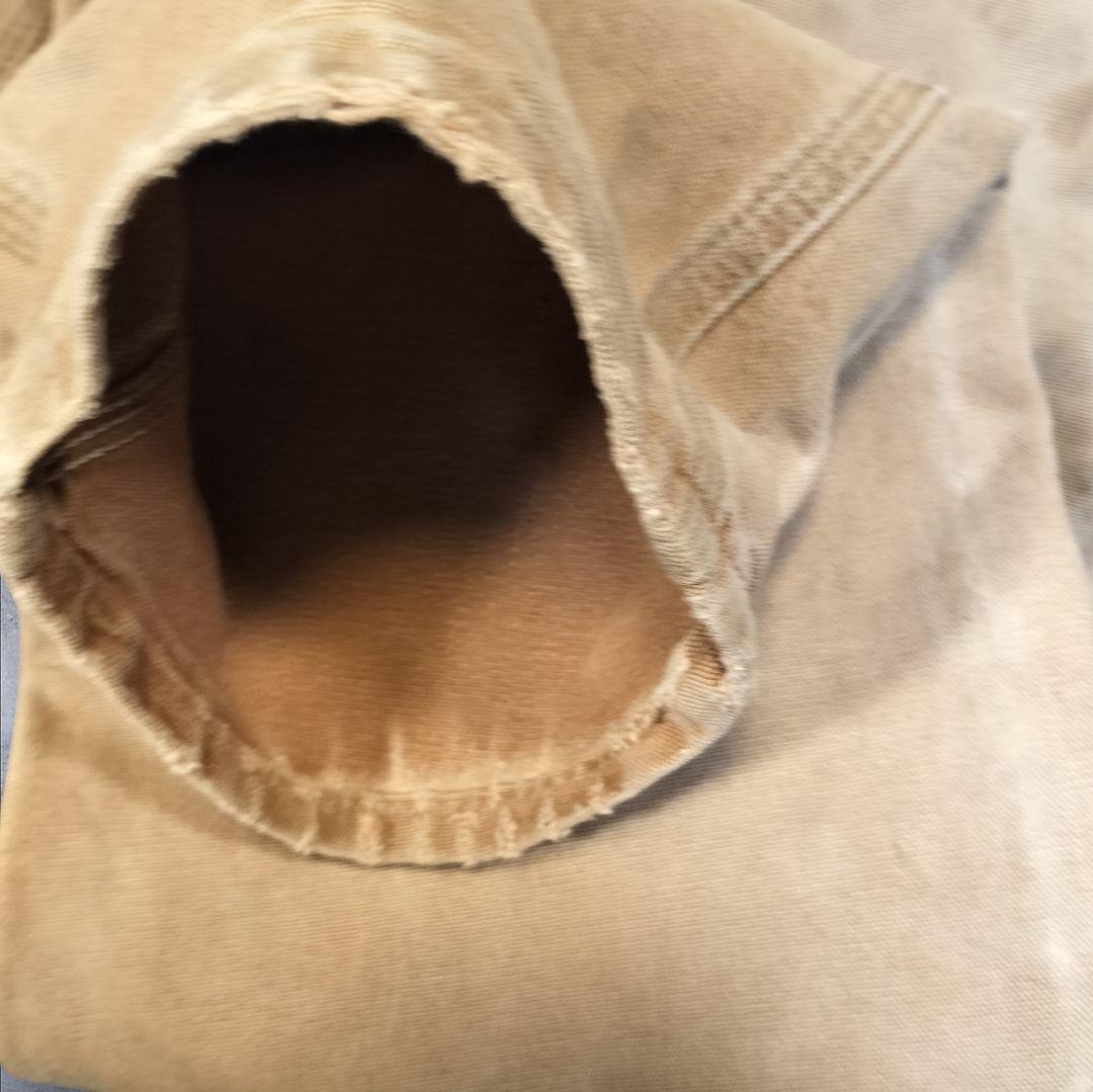 90s USA製 Carhartt ダブルニー ダックパンツ 極上フェード ML