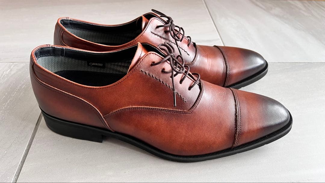 ☆美品☆ REGAL GORE-TEX ストレートチップ　ビジネス 茶 ベルト付