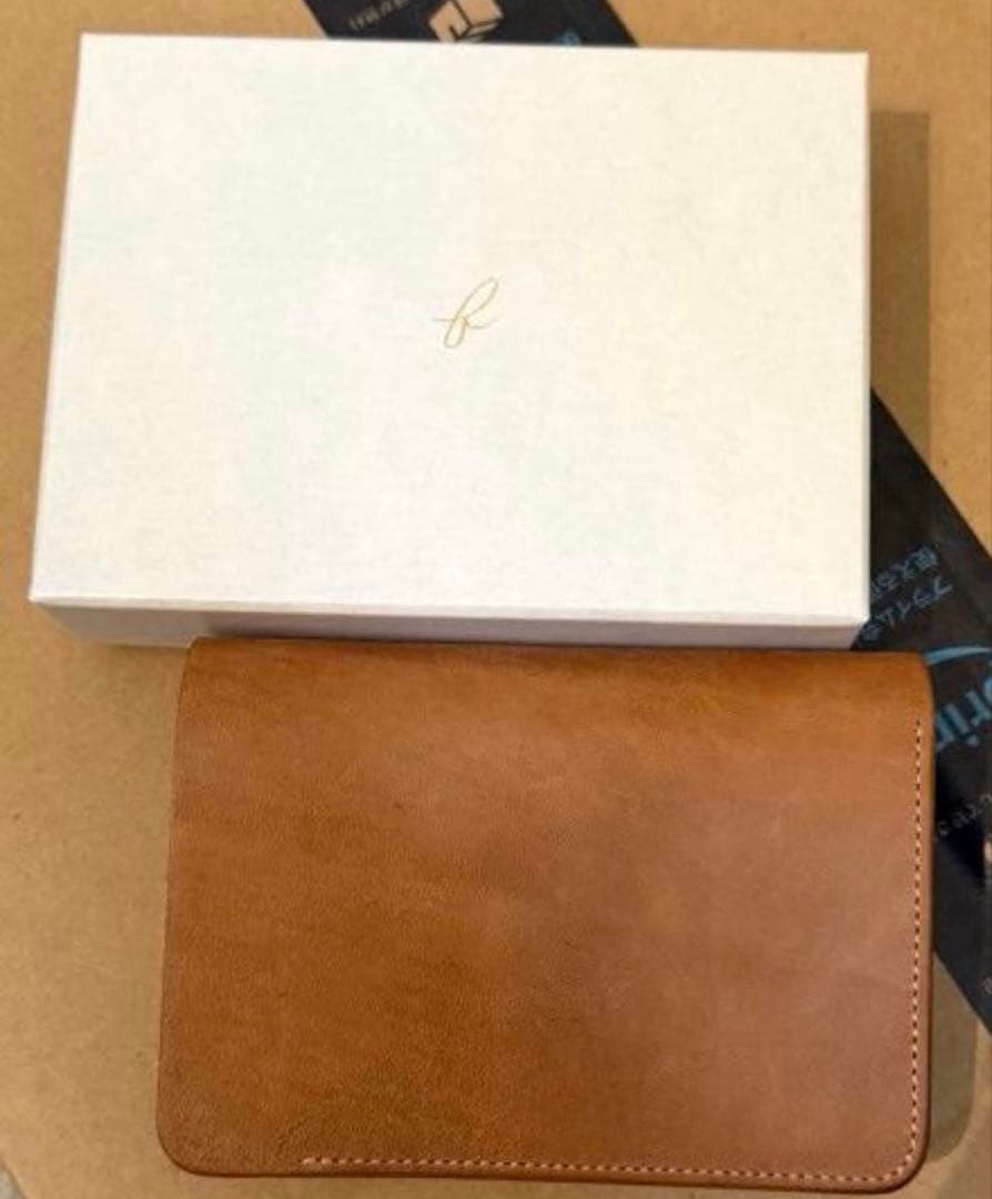 新品 forme Short Wallet Natural Horse Butt