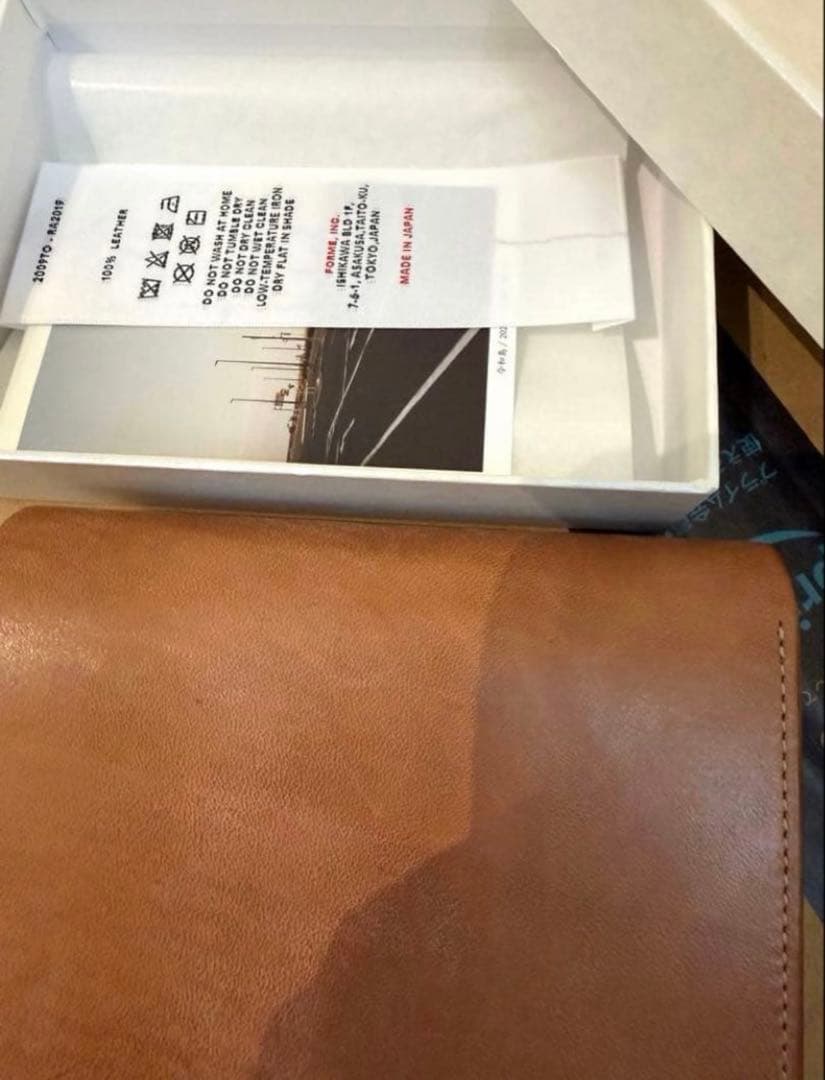 新品 forme Short Wallet Natural Horse Butt