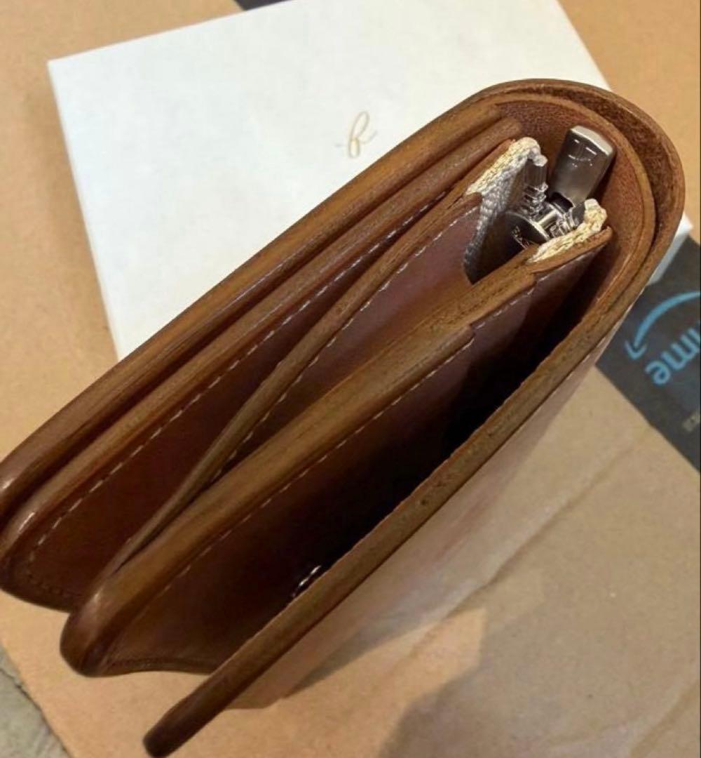 新品 forme Short Wallet Natural Horse Butt