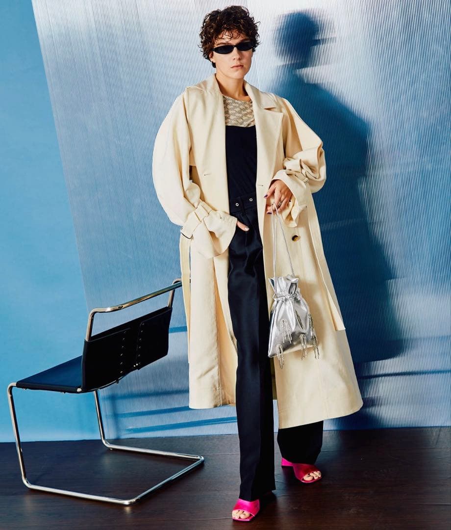 MAISON SPECIAL ボリュームスリーブトレンチコート