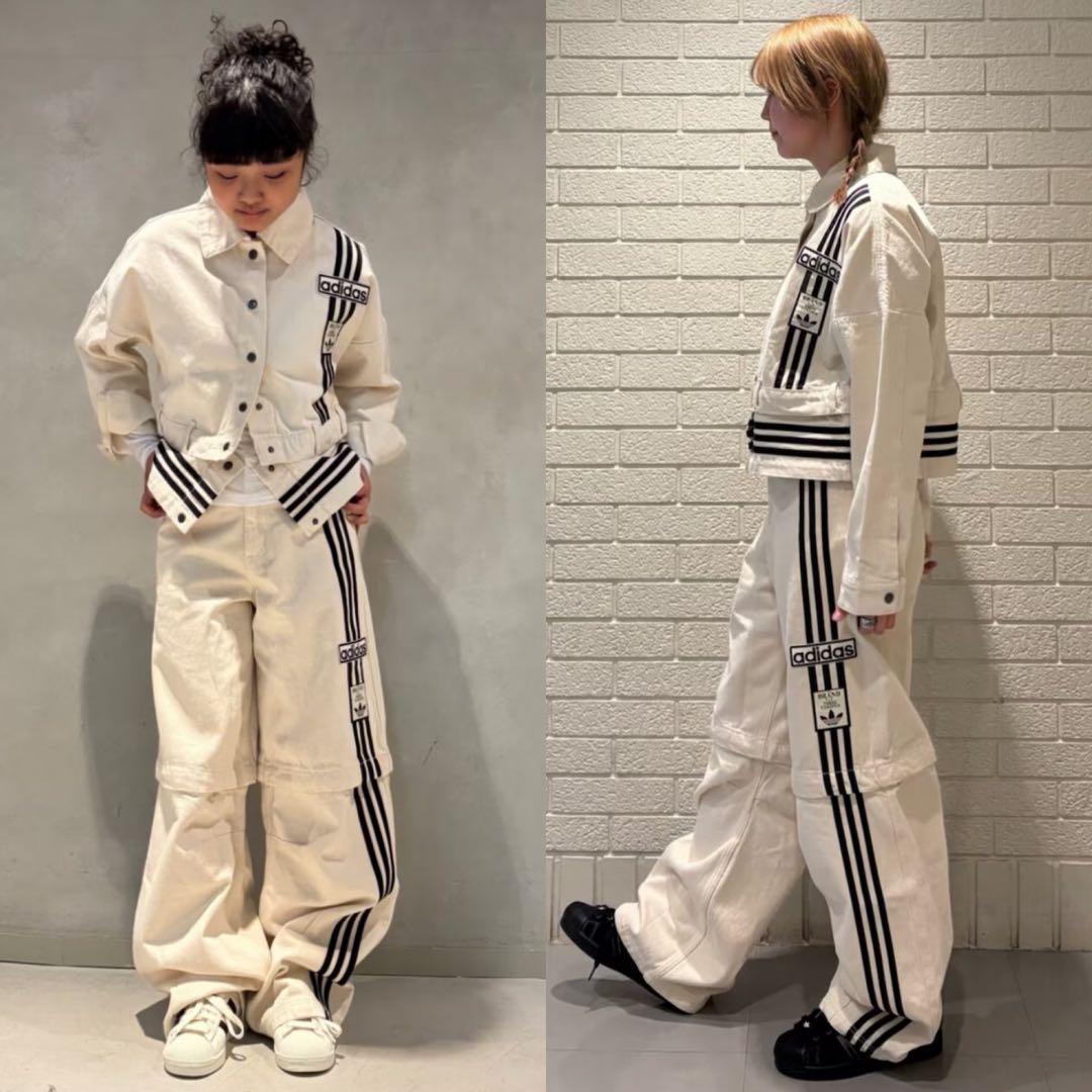 希少4XL⭐️adidasアディブレイク デニム2-IN-1 トラックトップ 白