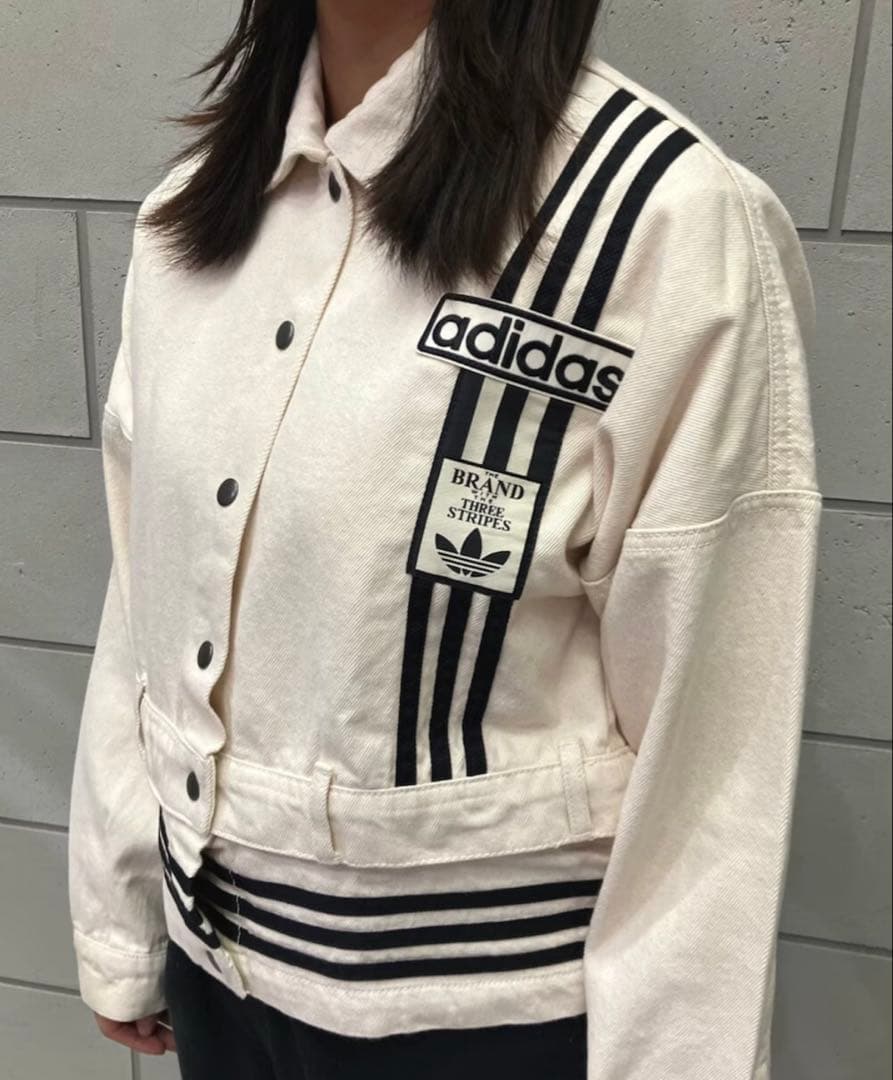 希少4XL⭐️adidasアディブレイク デニム2-IN-1 トラックトップ 白