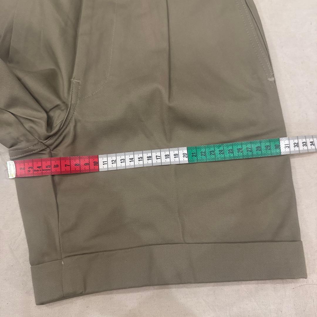 80s VINTAGE CHINO SHORTS ARMY KHAKI USA製