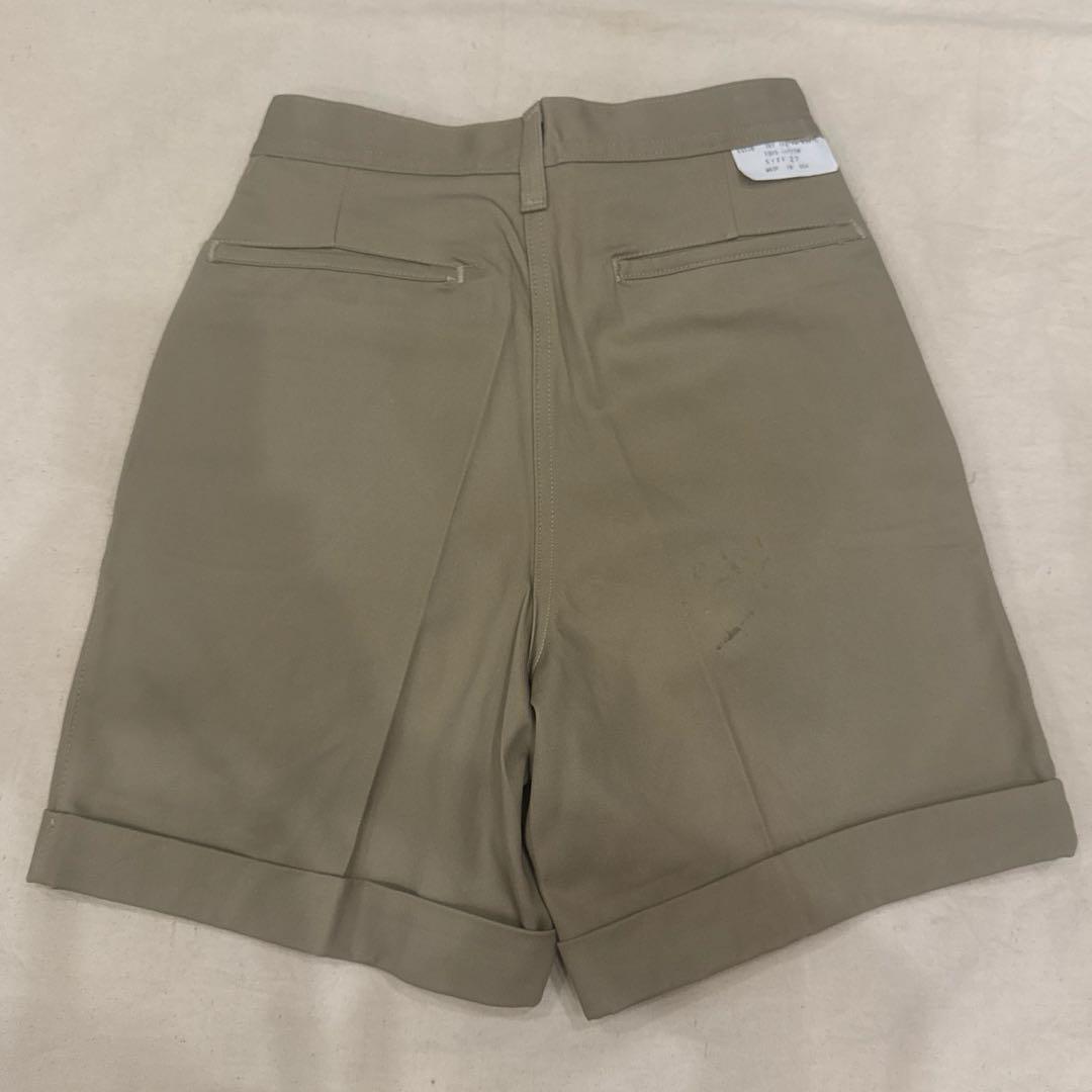 80s VINTAGE CHINO SHORTS ARMY KHAKI USA製