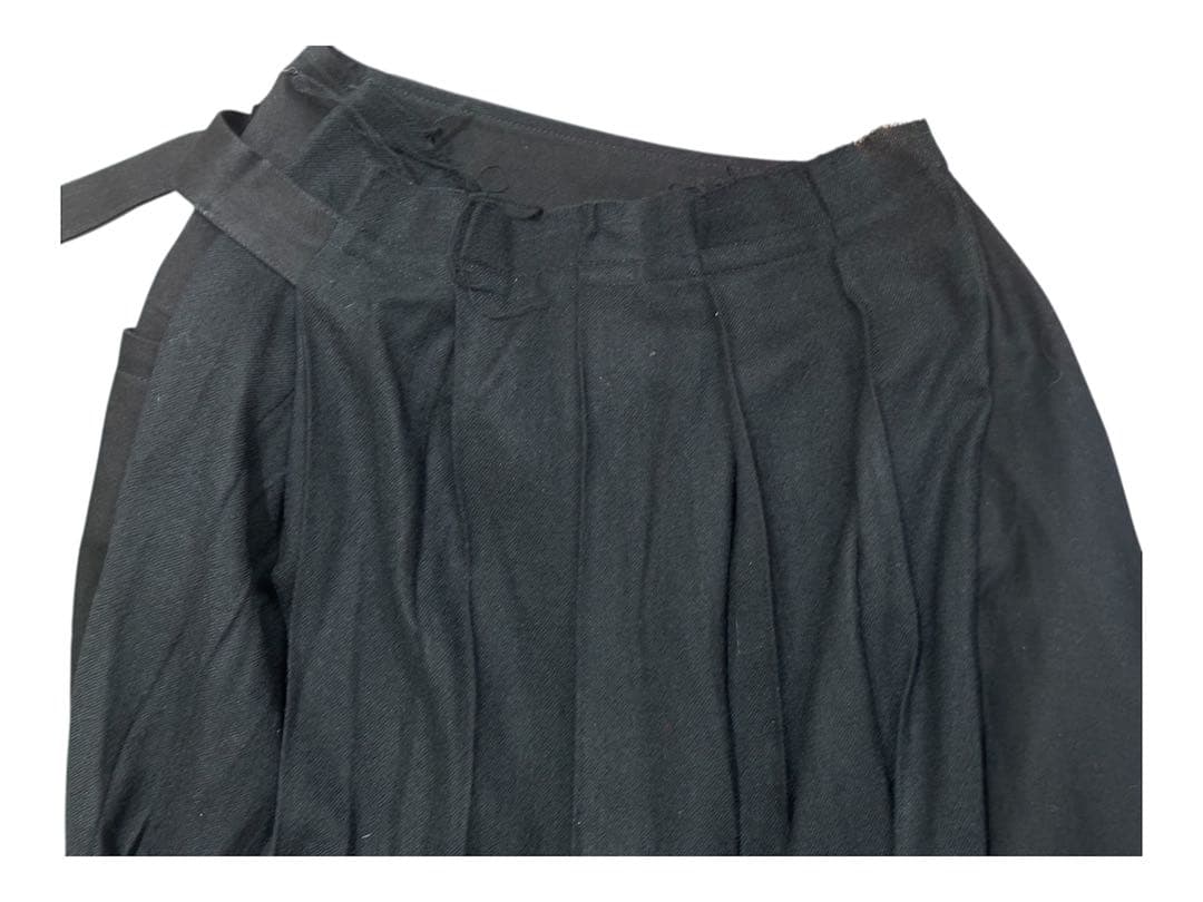 LIMI feu ヨウジヤマモト　スカートパンツ　ボトム　コットン ブラック
