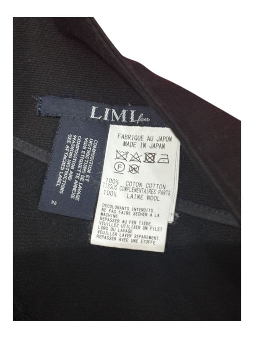 LIMI feu ヨウジヤマモト　スカートパンツ　ボトム　コットン ブラック