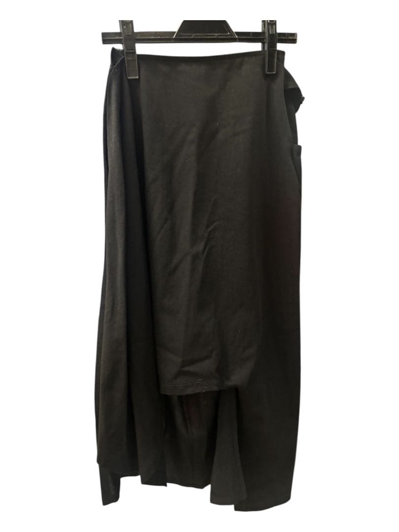 LIMI feu ヨウジヤマモト　スカートパンツ　ボトム　コットン ブラック