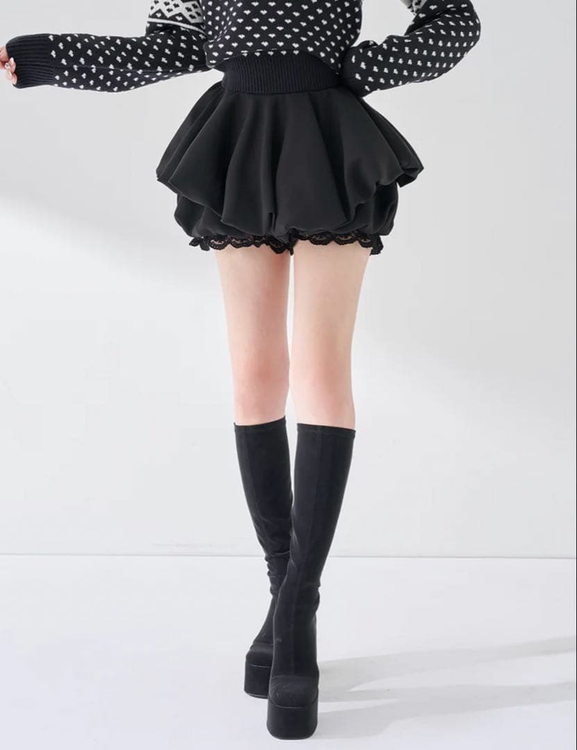 ダーリッチ　ボリュームバルーンミニスカート