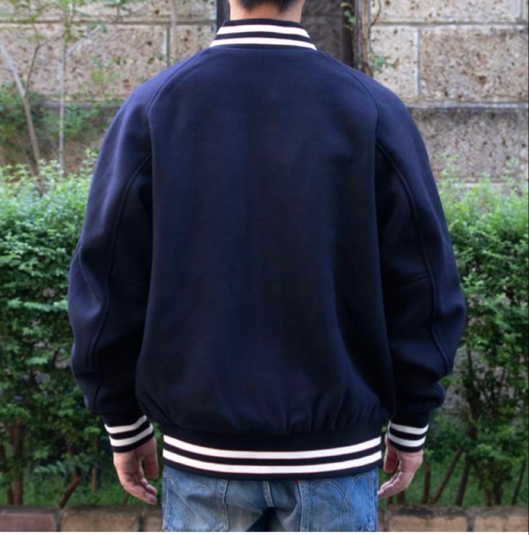 木梨サイクル　メルトンスタジャン　ネイビー　Mサイズ