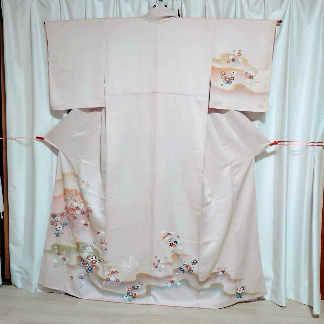 正絹　友禅　訪問着　袷　フルセット　未着用　卒業式　入学式　七五三　ミト