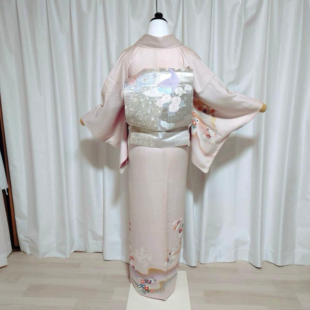 正絹　友禅　訪問着　袷　フルセット　未着用　卒業式　入学式　七五三　ミト