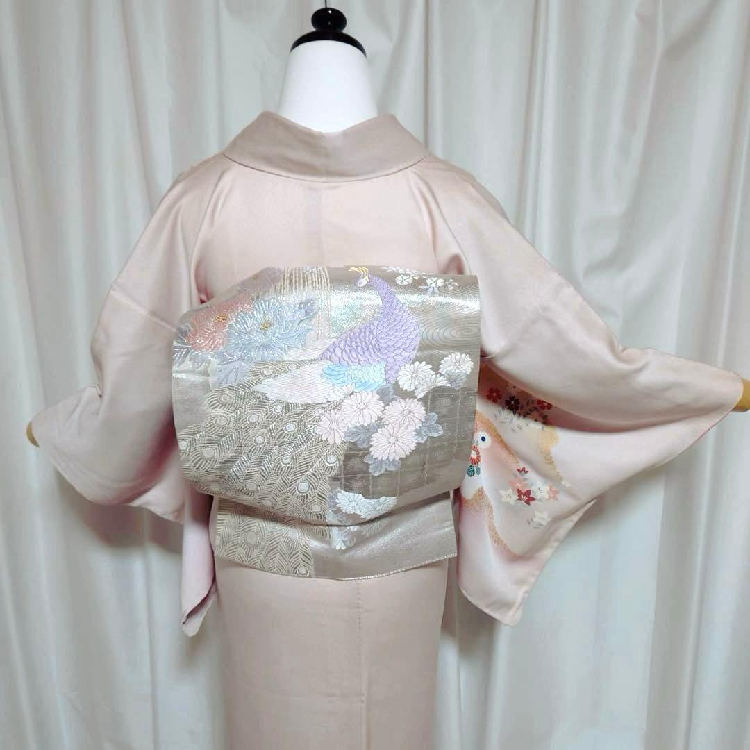 正絹　友禅　訪問着　袷　フルセット　未着用　卒業式　入学式　七五三　ミト