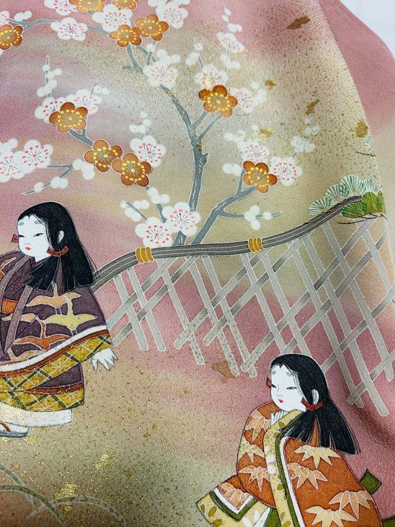 作家物　手書き友禅に金糸たっぷりの寿光織 高級色留袖6点セット　共誂え正絹長襦袢