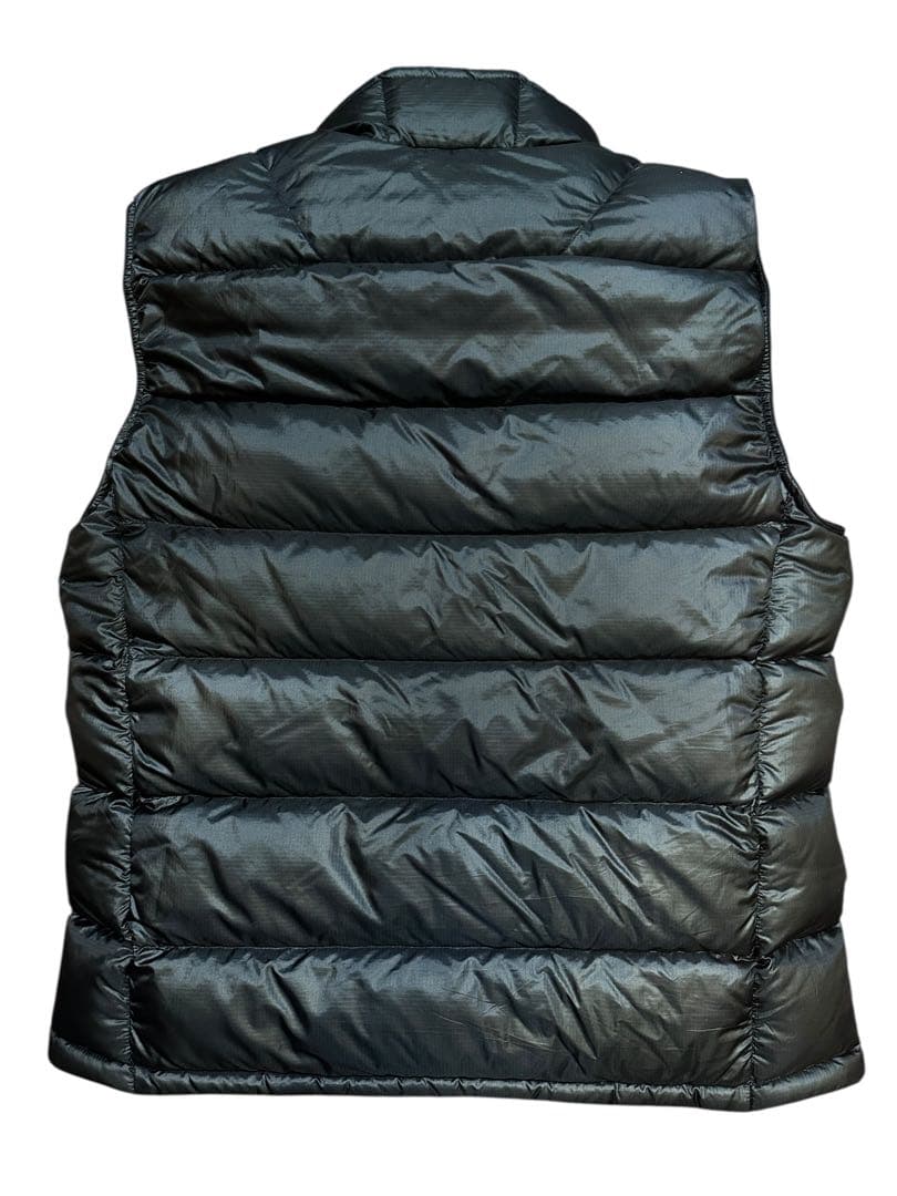 美品 モンベル ダウンベスト EX800 メンズ L ブラック 黒