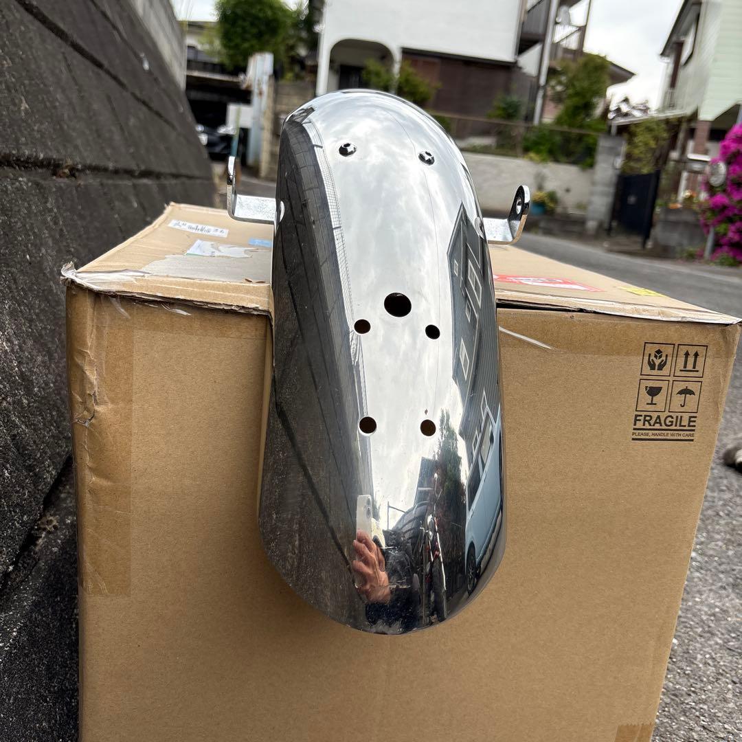 デイトナ45218 ステンレスショートフェンダー リア SR400/500用