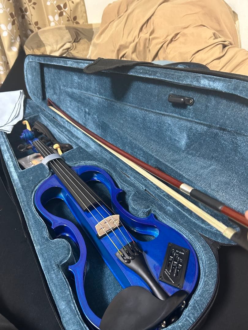 カルロジョルダーノ エレキバイオリン ブルー