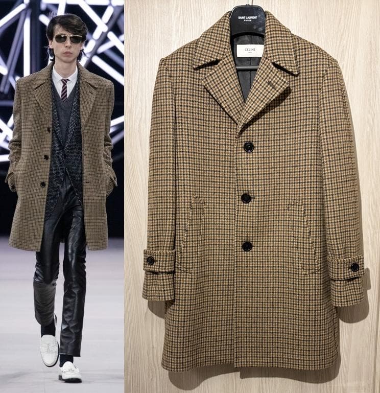 る*る様 【定価65万】19AW CELINE 千鳥チェスターコート44【美品】