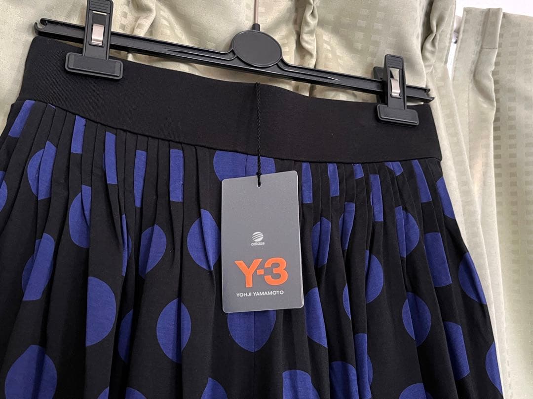 Y-3　ワイスリー　ヨウジヤマモト　アディダス　黒 青水玉　バルーンパンツ　新品