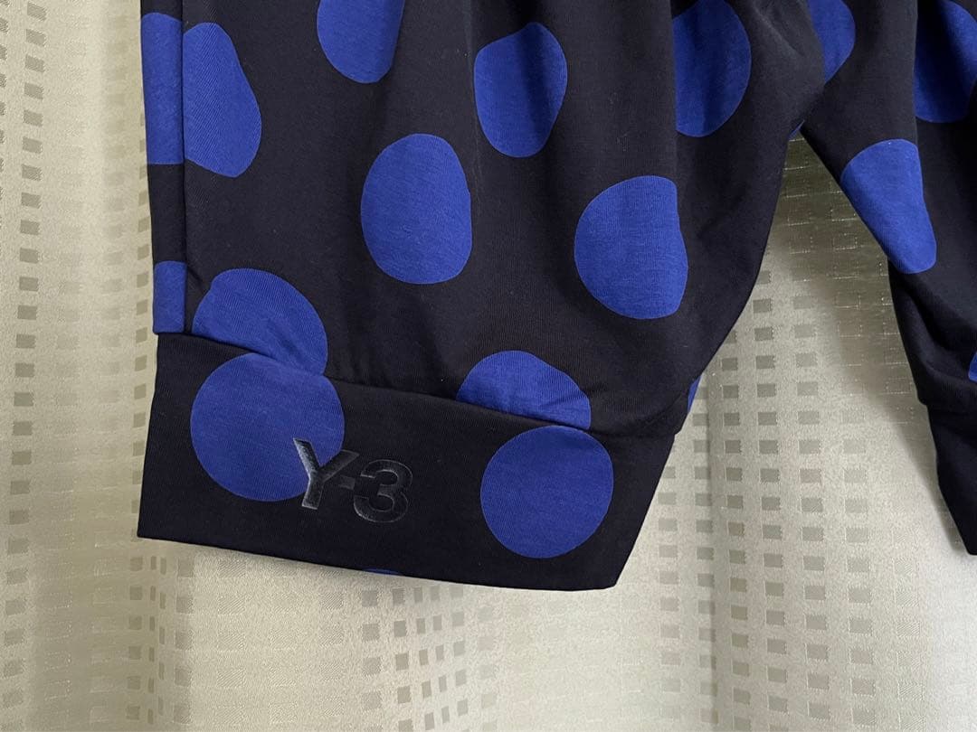 Y-3　ワイスリー　ヨウジヤマモト　アディダス　黒 青水玉　バルーンパンツ　新品