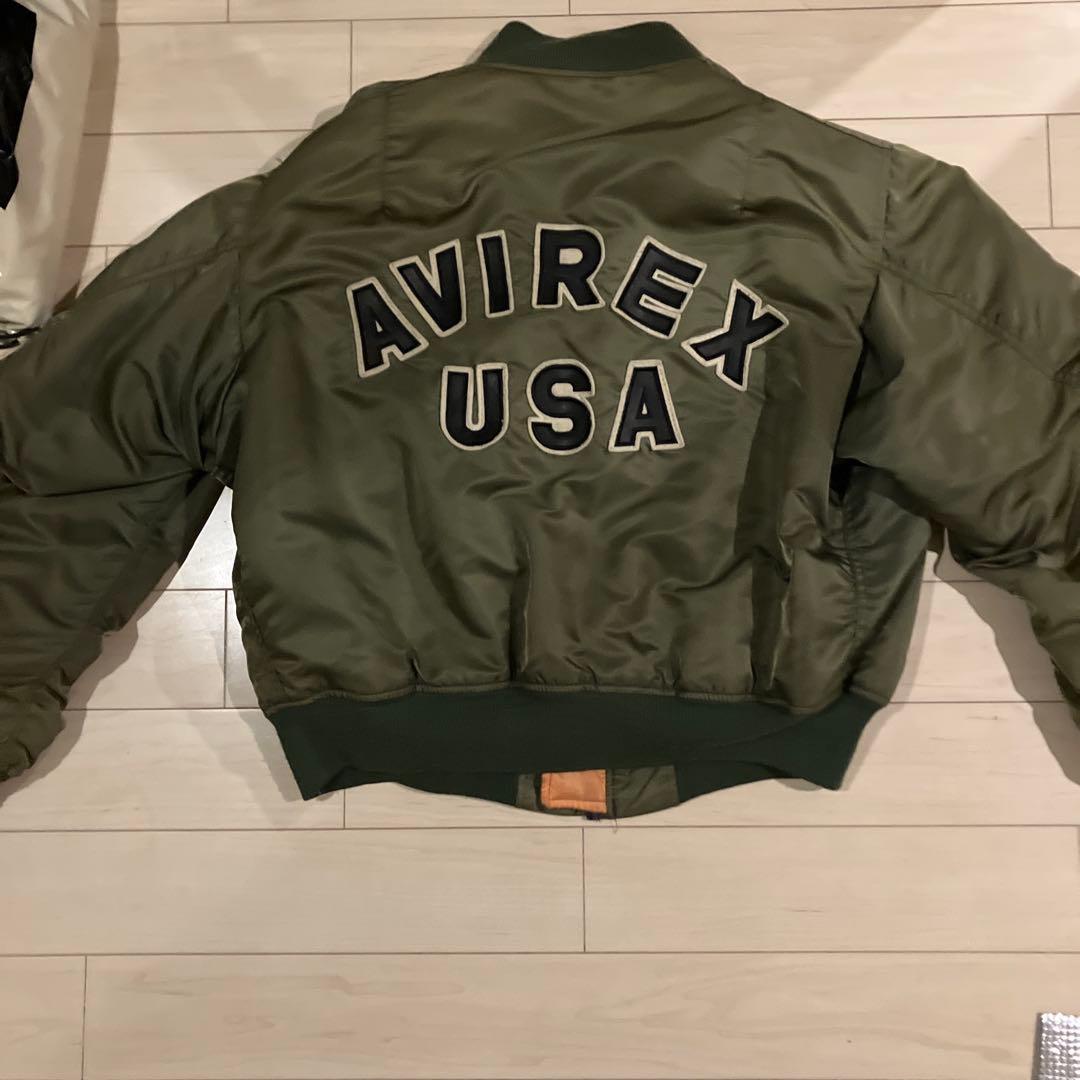 かしょうAVIREX MA-1ジャケット オリーブグリーン